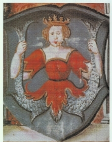 Das Wappen von Isen im Wappenbrief von 1554